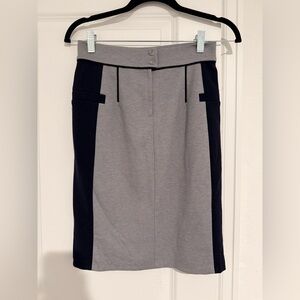 Club Monaco Gray and Black Pencil Skirt